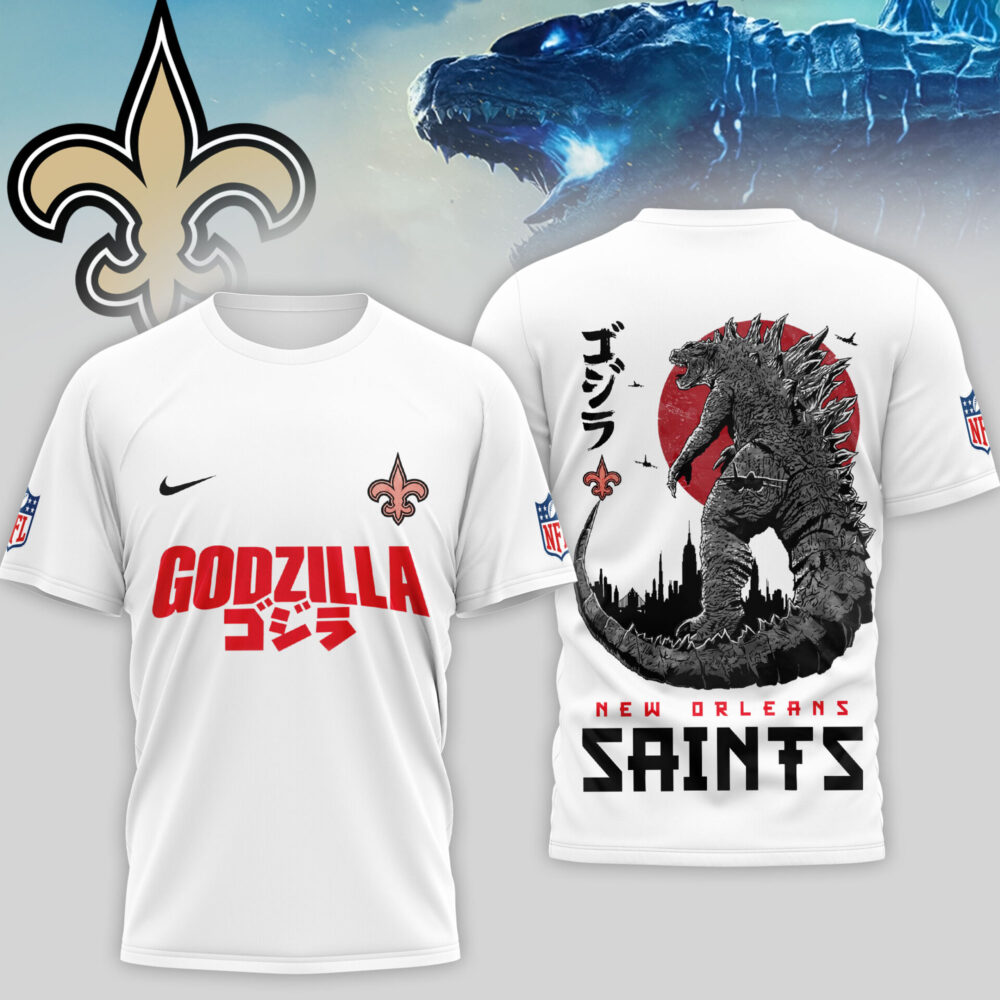 New Orleans Saints | Premium NFL Godzilla 3D Shirt TD