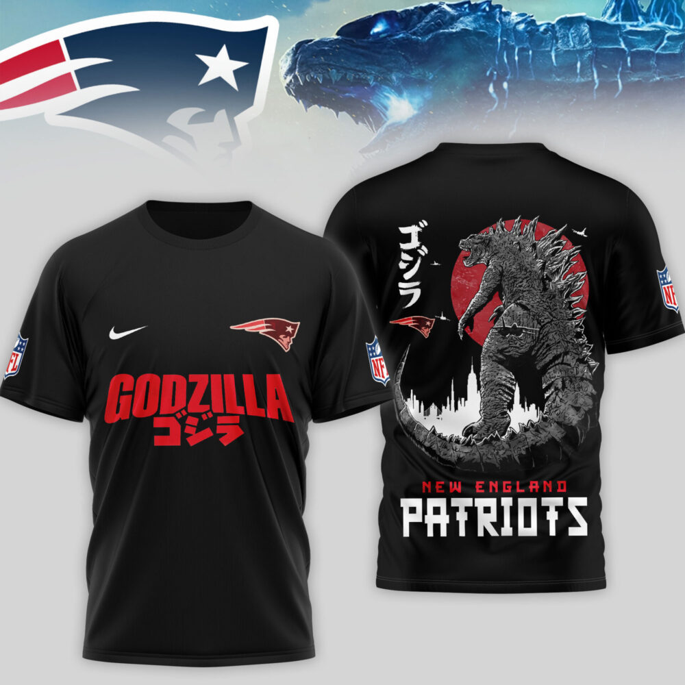 New England Patriots | Premium NFL Godzilla 3D Shirt TD