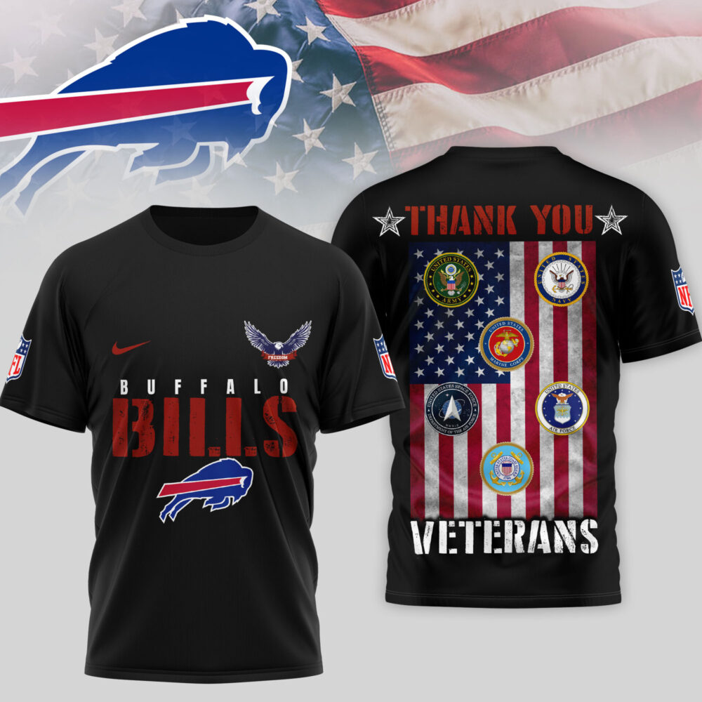 Buffalo Bills | Premium NFL Thank You Veterans 3D Shirt TD