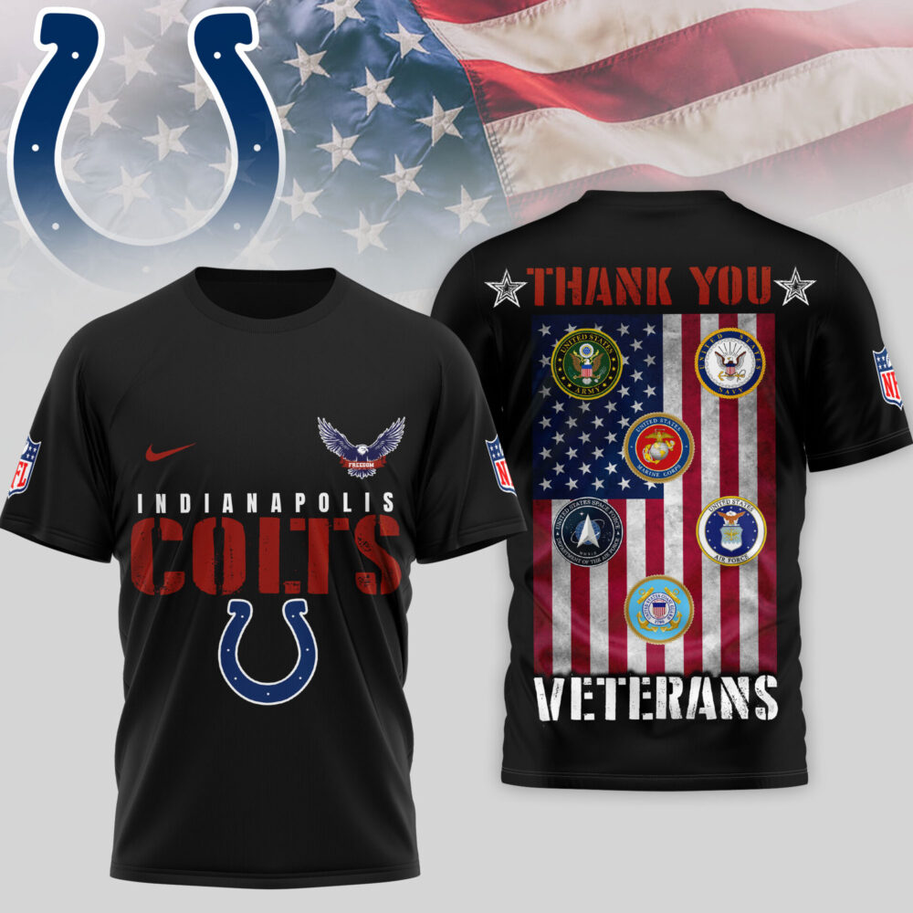 Indianapolis Colts | Premium NFL Thank You Veterans 3D Shirt TD