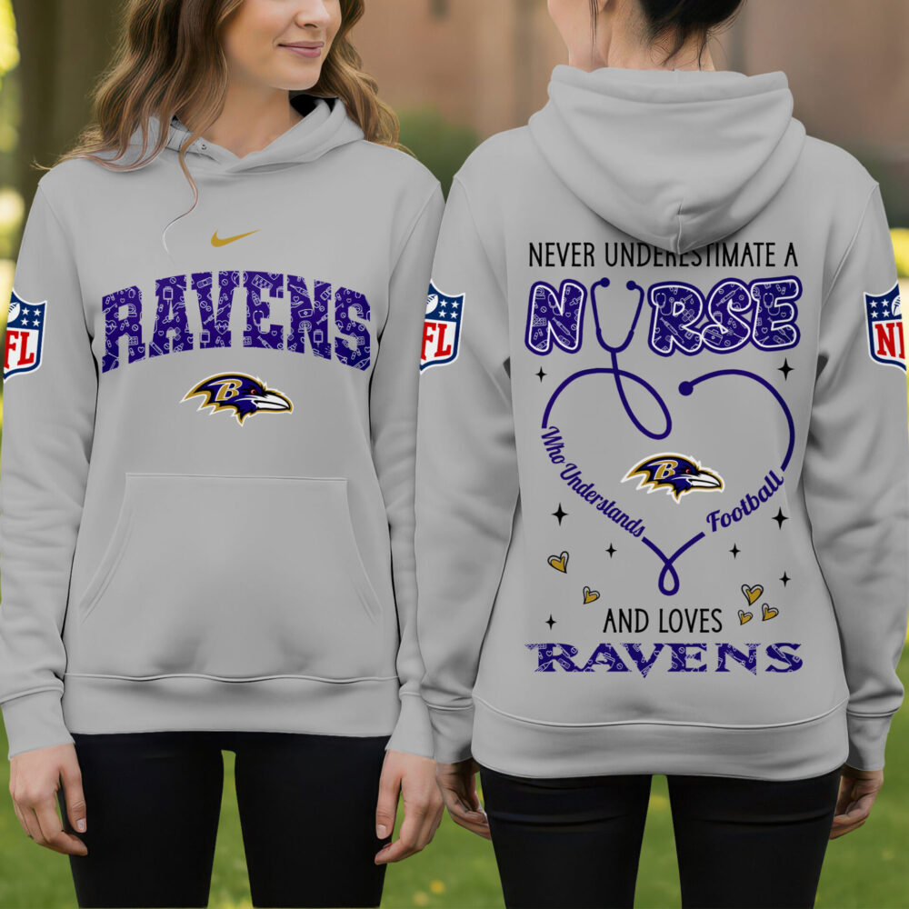 Baltimore Ravens | Premium NFL Nurse Pride Hoodie NY