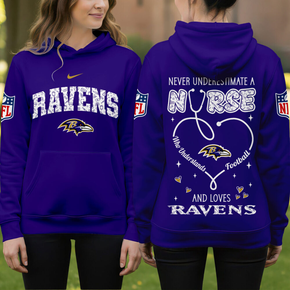 Baltimore Ravens | Premium NFL Nurse Pride Hoodie NY