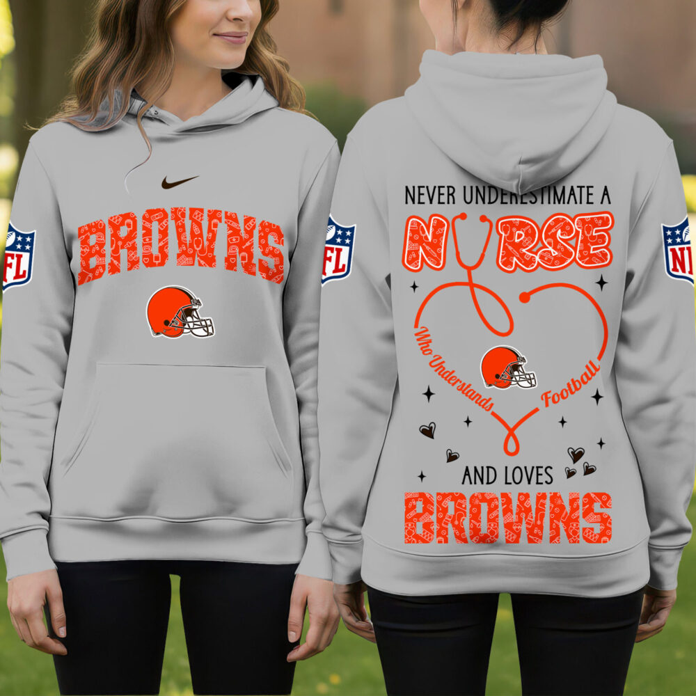 Cleveland Browns | Premium NFL Nurse Pride Hoodie