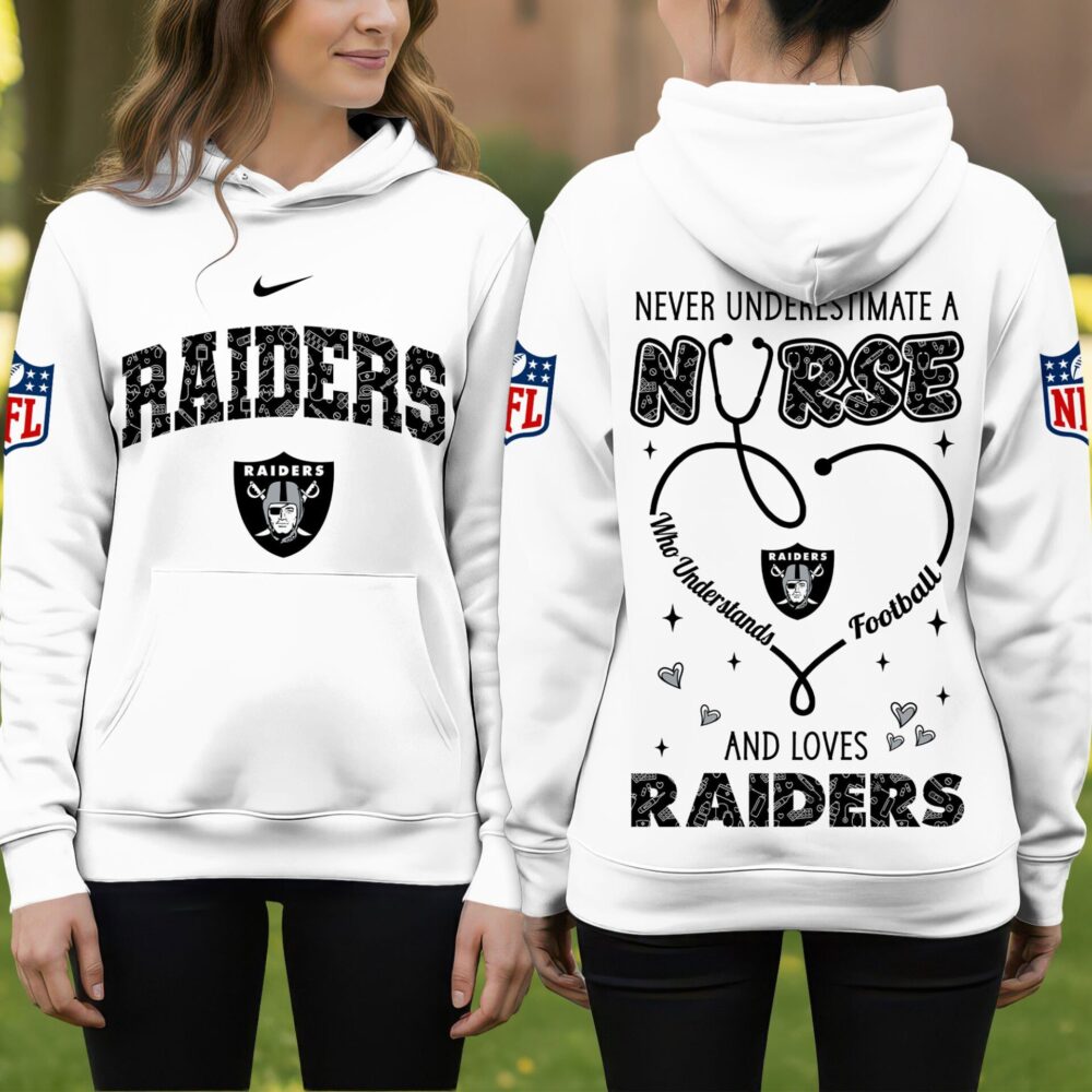 Las Vegas Raiders | Premium NFL Nurse Pride Hoodie