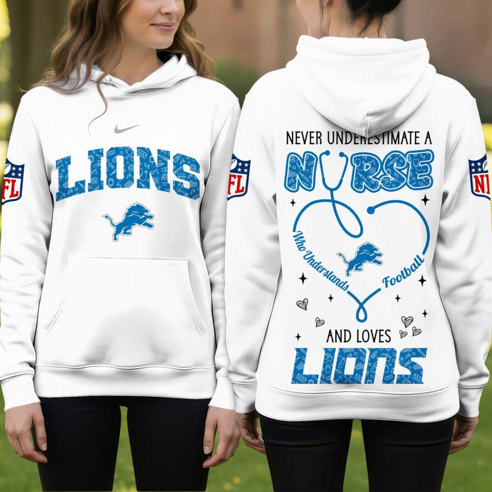 Detroit Lions | Premium NFL Nurse Pride Hoodie