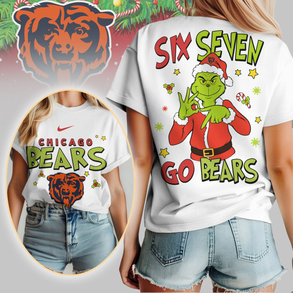 Chicago Bears | Premium NFL Grinch Six Seven Women Shirt TD