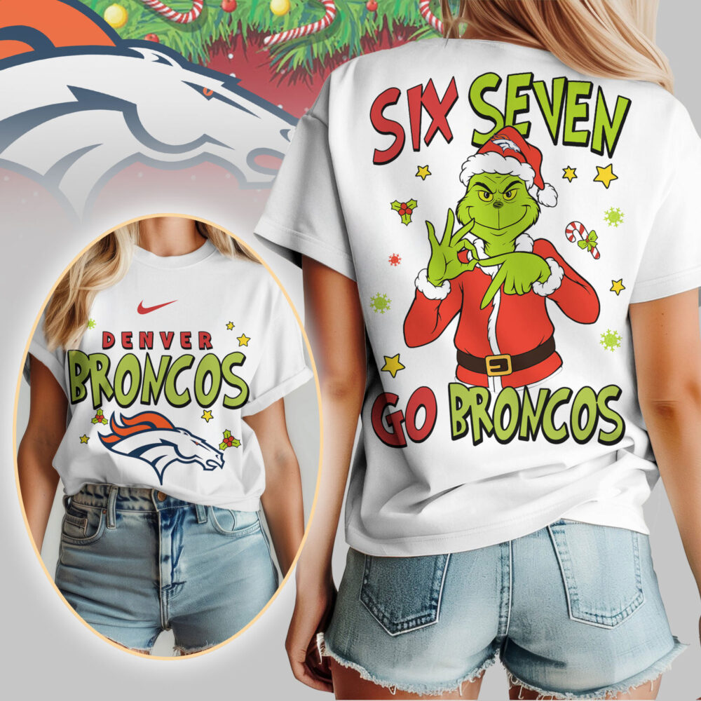 Denver Broncos | Premium NFL Grinch Six Seven Women Shirt TD