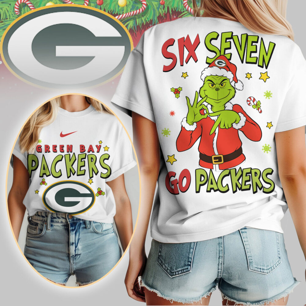 Green Bay Packers | Premium NFL Grinch Six Seven Women Shirt TD