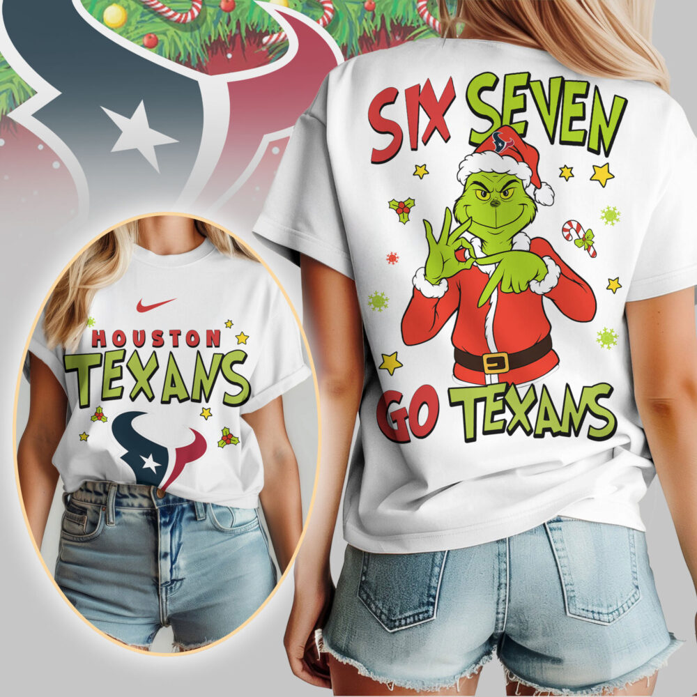Houston Texans | Premium NFL Grinch Six Seven Women Shirt TD