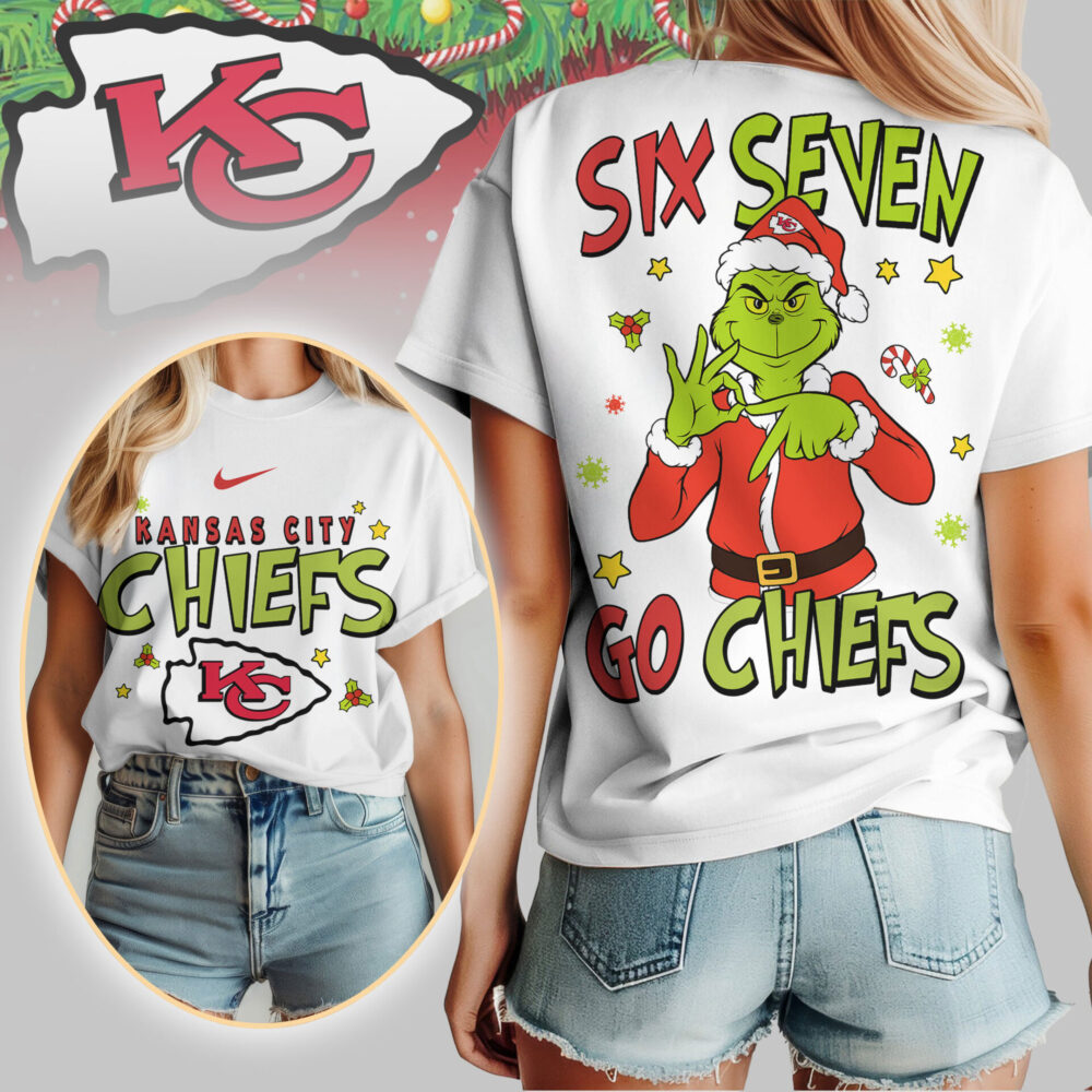 Kansas City Chiefs | Premium NFL Grinch Six Seven Women Shirt TD