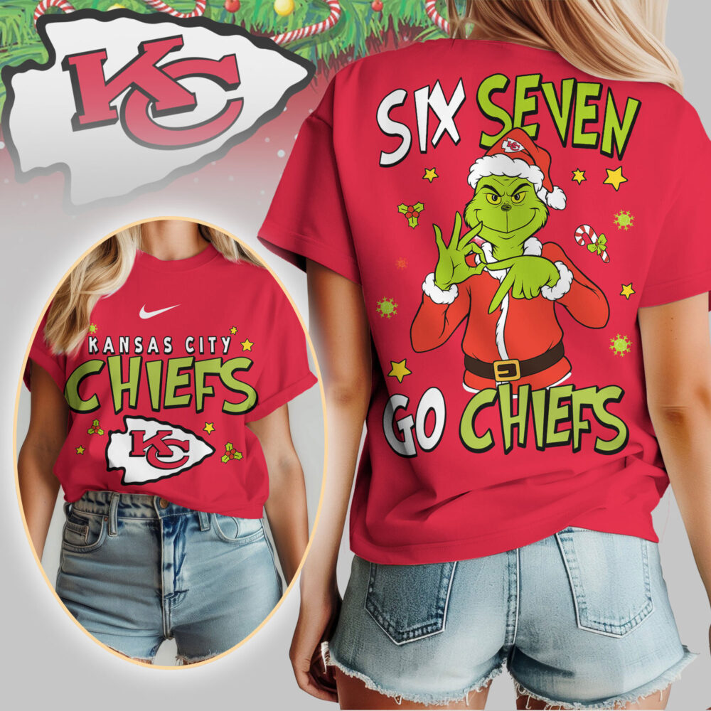Kansas City Chiefs | Premium NFL Grinch Six Seven Women Shirt TD