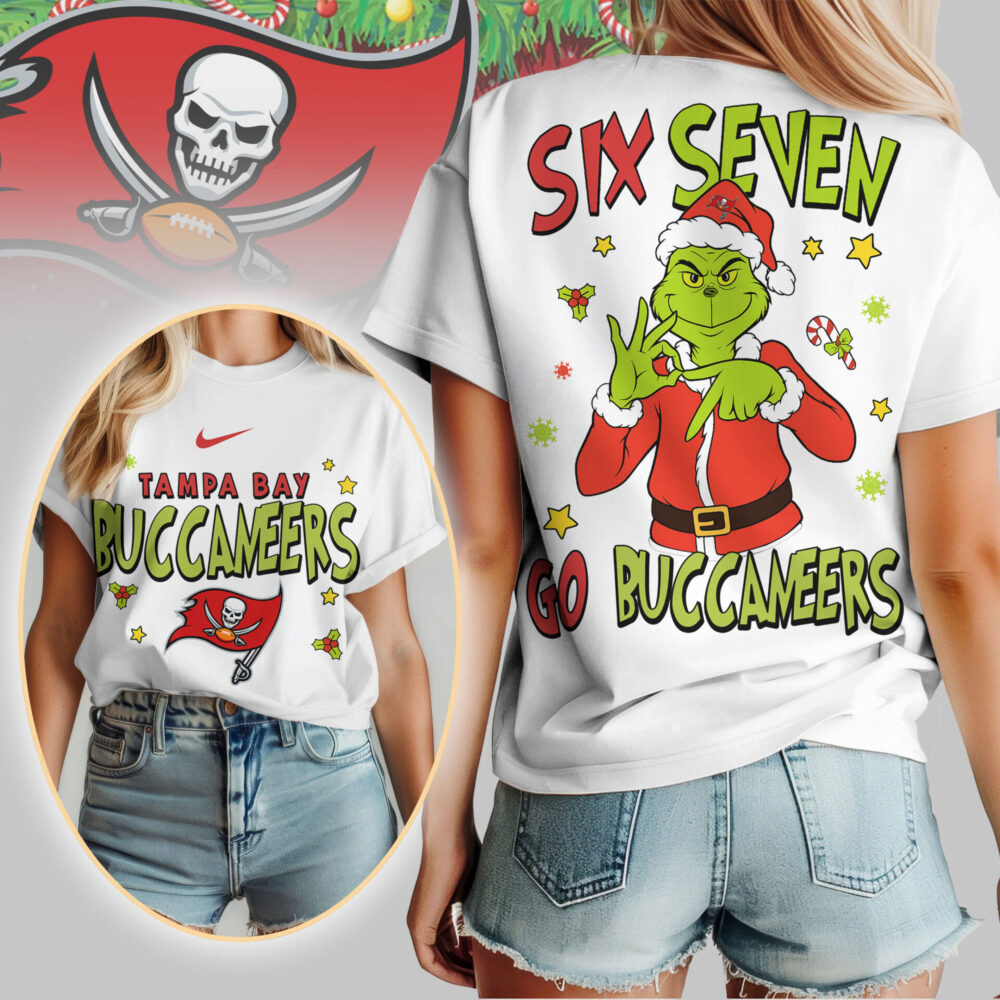 Tampa Bay Buccaneers | Premium NFL Grinch Six Seven Women Shirt TD