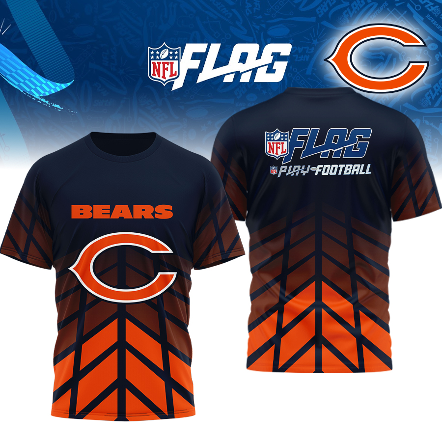 Chicago Bears | Premium NFL Flag Football 3D Shirt HI - L