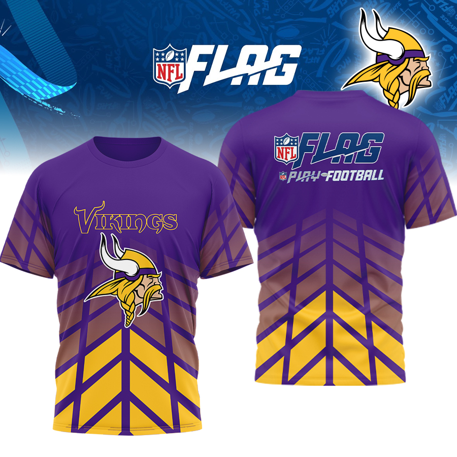 Minnesota Vikings | Premium NFL Flag Football 3D Shirt HI