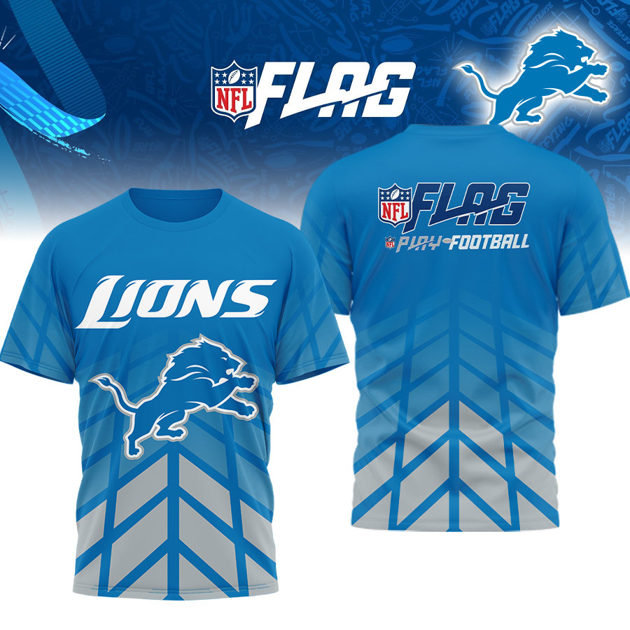 Detroit Lions | Premium NFL Flag Football 3D Shirt HI