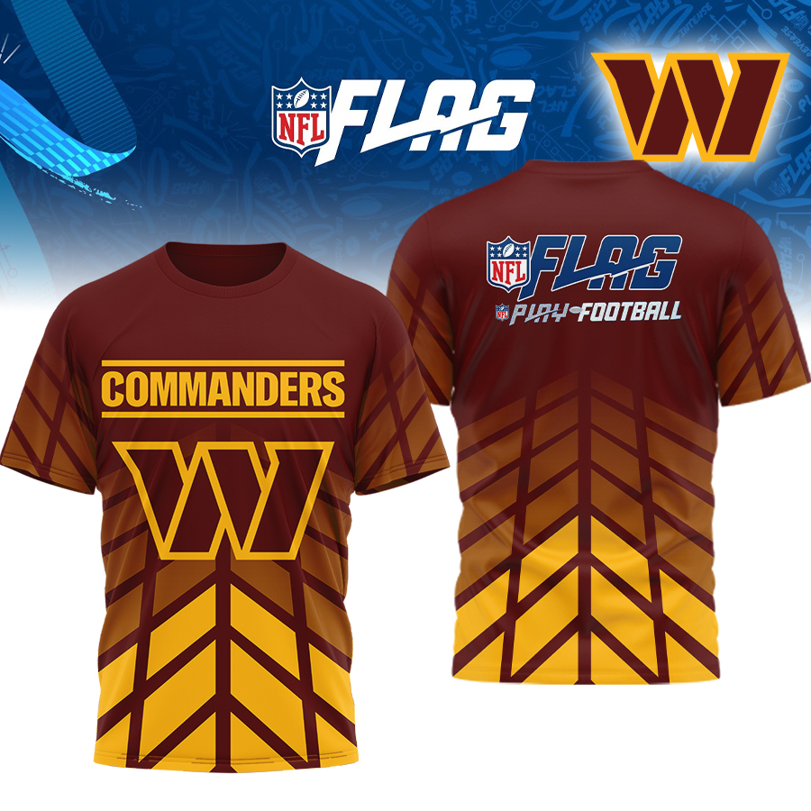 Washington Commanders | Premium NFL Flag Football 3D Shirt HI