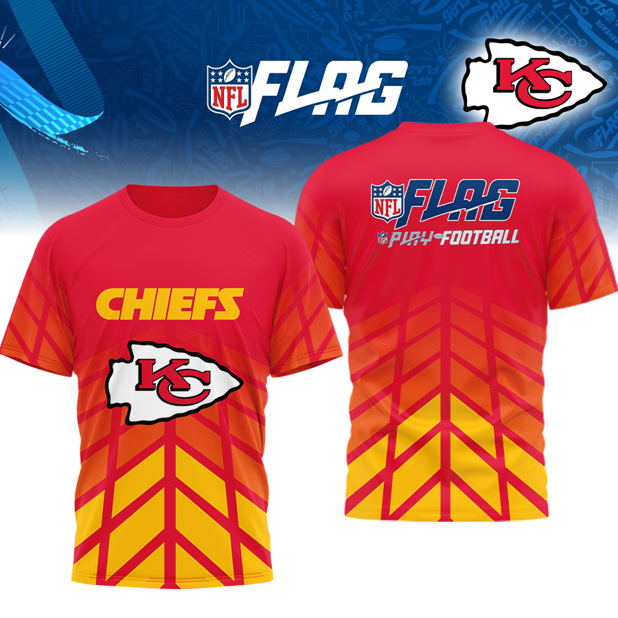 Kansas City Chiefs | Premium NFL Flag Football 3D Shirt HI