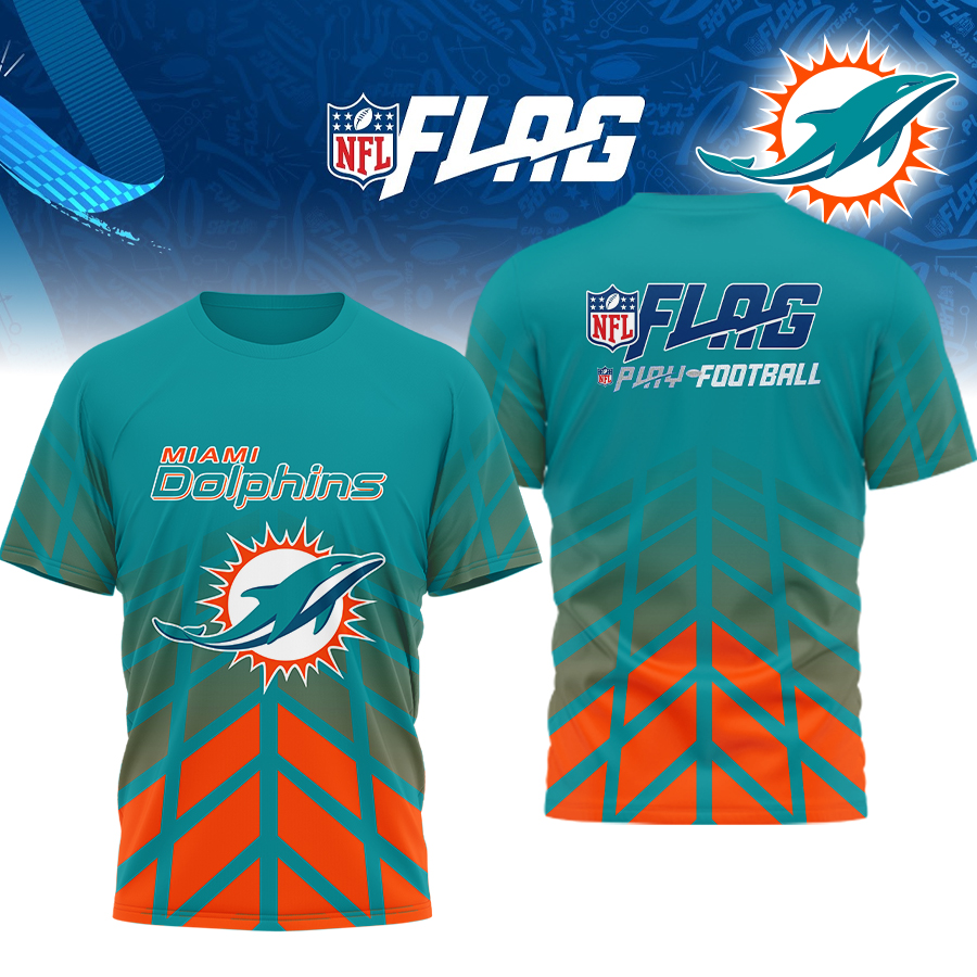 Miami Dolphins | Premium NFL Flag Football 3D Shirt HI