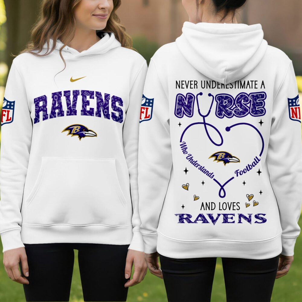 Baltimore Ravens | Premium NFL Nurse Pride Hoodie NY