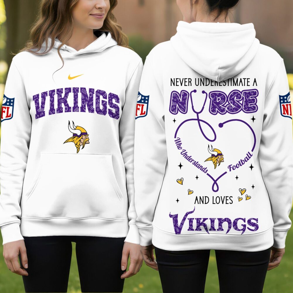 Minnesota Vikings | Premium NFL Nurse Pride Hoodie NY