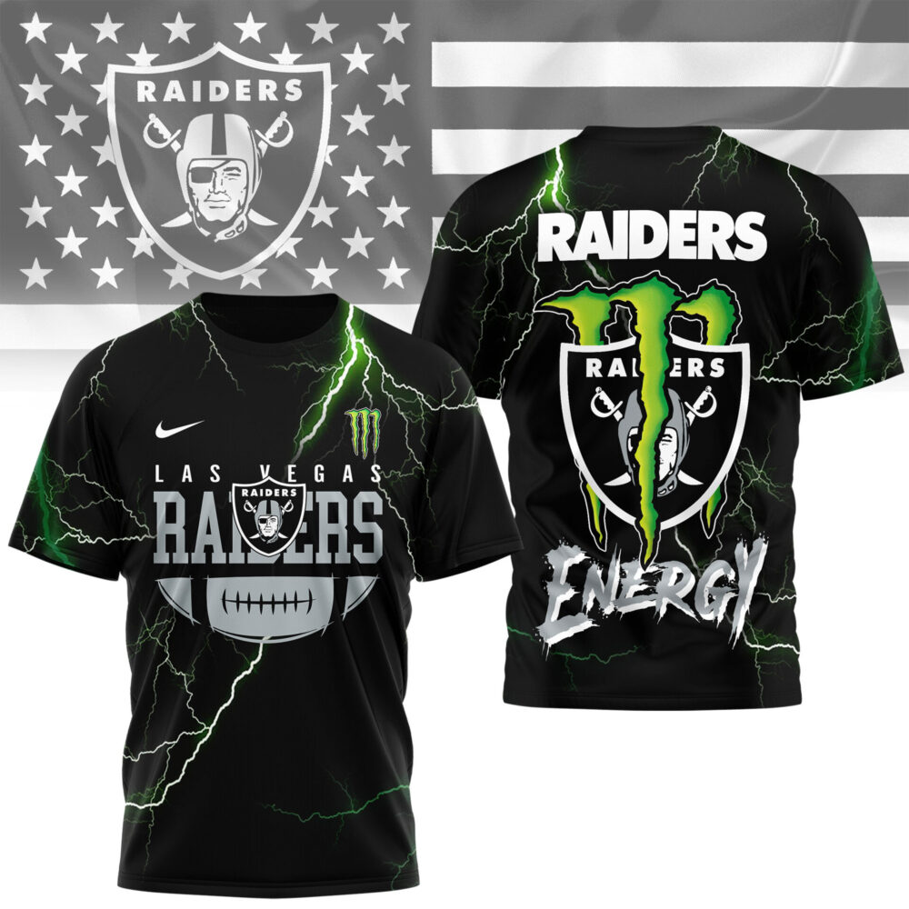 Las Vegas Raiders | Premium NFL Monster Energy Graphic Shirt MM
