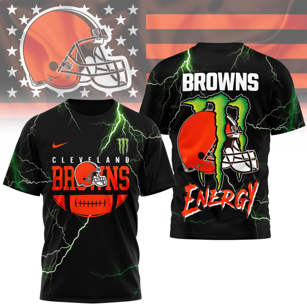 Cleveland Browns | Premium NFL Monster Energy Graphic Shirt MM