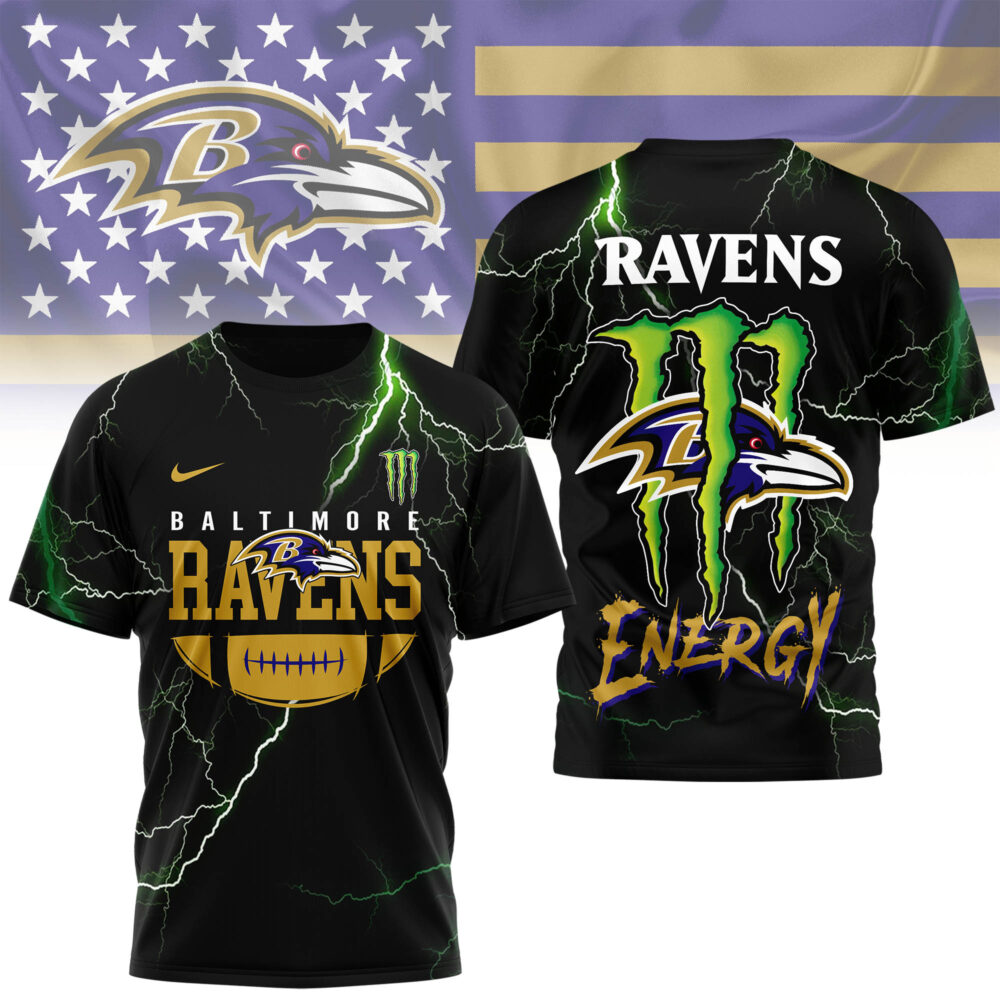 Baltimore Ravens | Premium NFL Monster Energy Graphic Shirt MM
