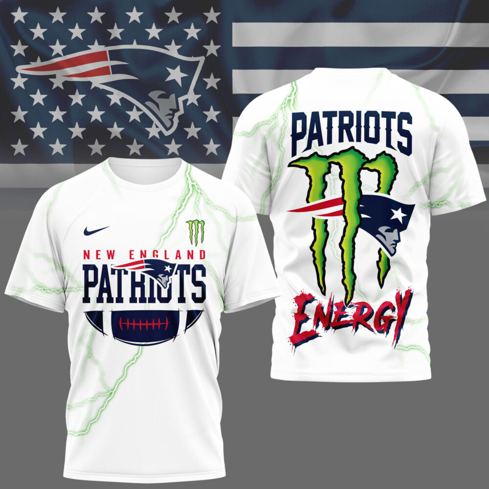 New England Patriots | Premium NFL Monster Energy Graphic Shirt MM