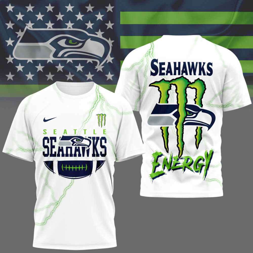 Seattle Seahawks | Premium NFL Monster Energy Graphic Shirt MM