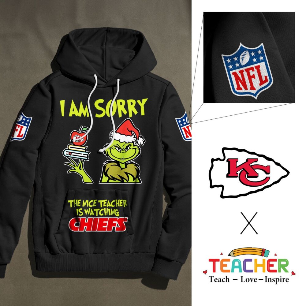 Kansas City Chiefs | Premium NFL Grinch Teacher Appreciation Hoodie NY