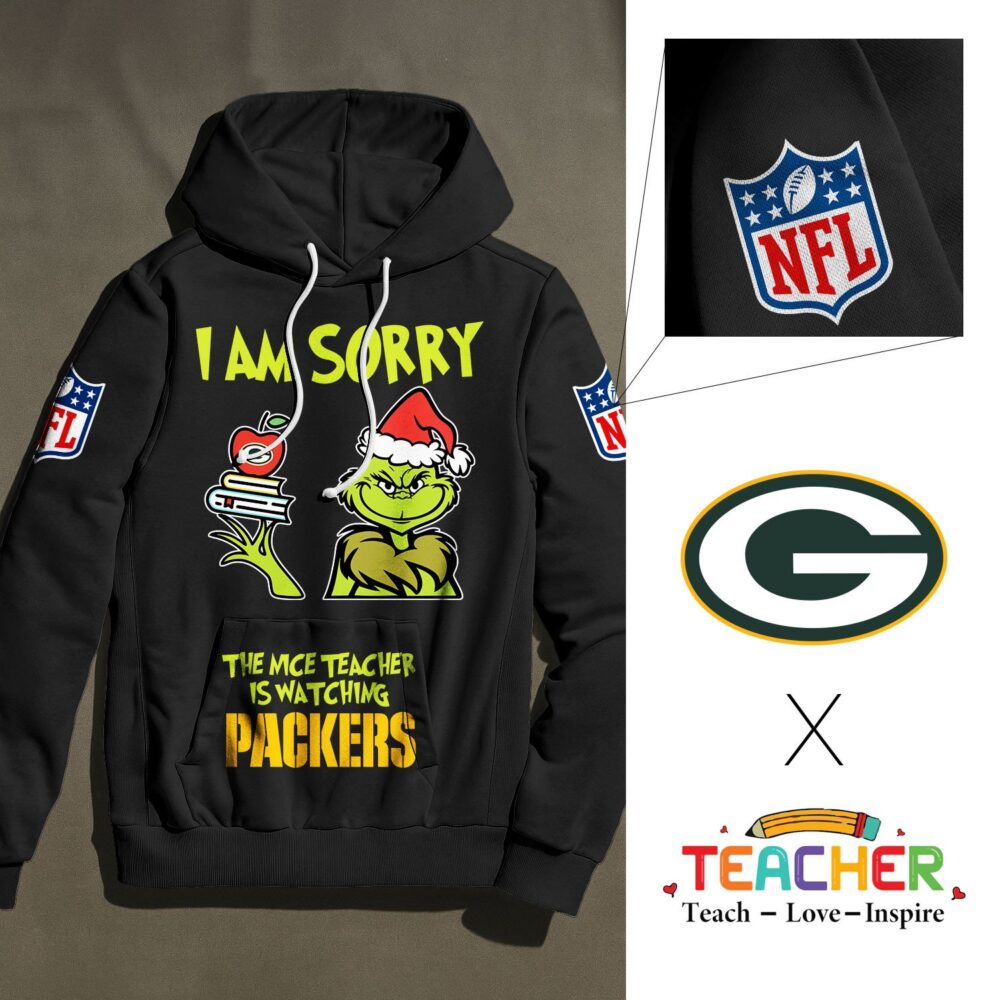 Green Bay Packers | Premium NFL Grinch Teacher Appreciation Hoodie NY