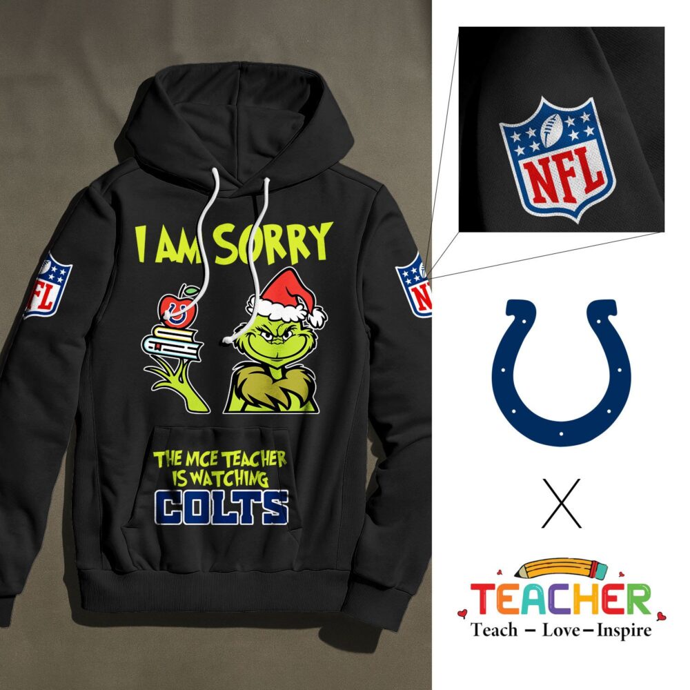 Indianapolis Colts | Premium NFL Grinch Teacher Appreciation Hoodie NY