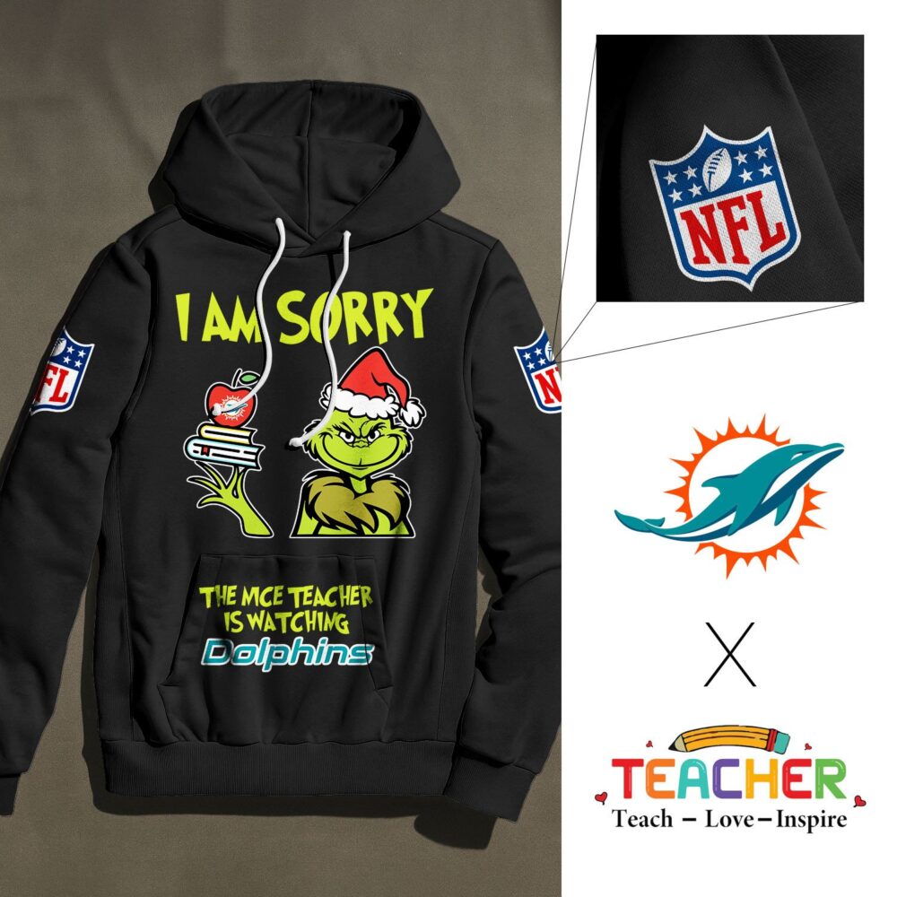 Miami Dolphins | Premium NFL Grinch Teacher Appreciation Hoodie NY