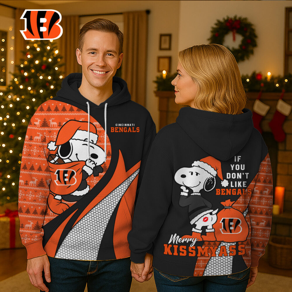 Cincinnati Bengals | Premium NFL Funny Christmas Snoopy 3D Hoodie