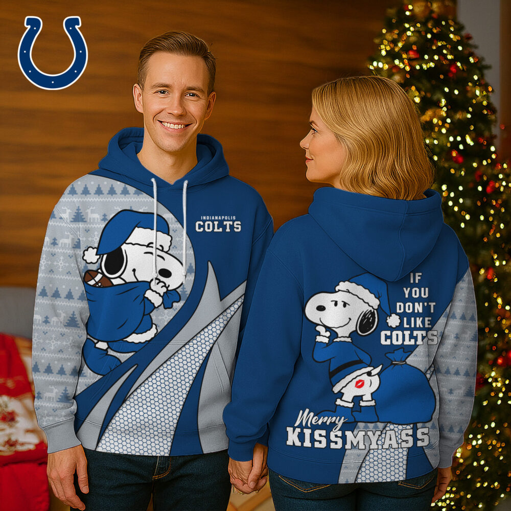 Indianapolis Colts | Premium NFL Funny Christmas Snoopy 3D Hoodie