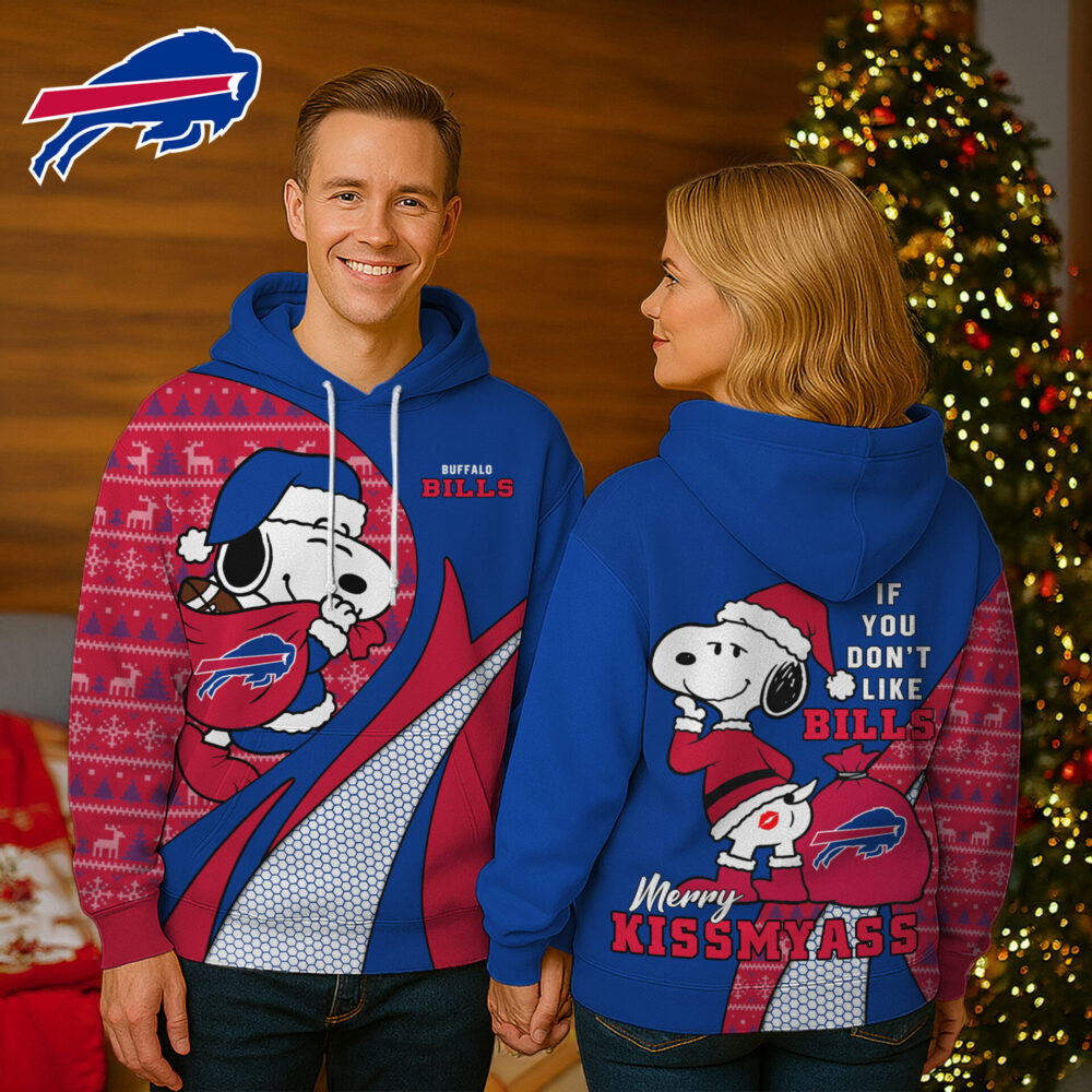 Buffalo Bills | Premium NFL Funny Christmas Snoopy 3D Hoodie