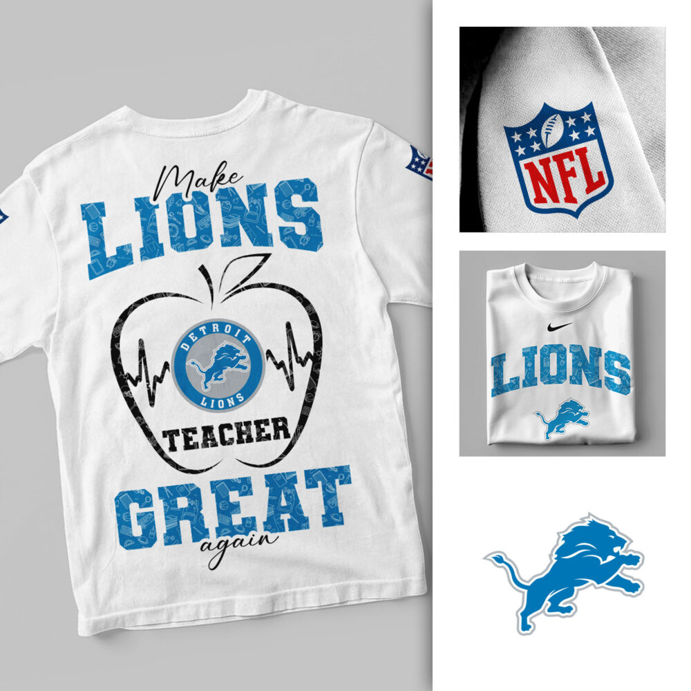 Detroit Lions | Premium NFL Great Again 3D Shirt NY