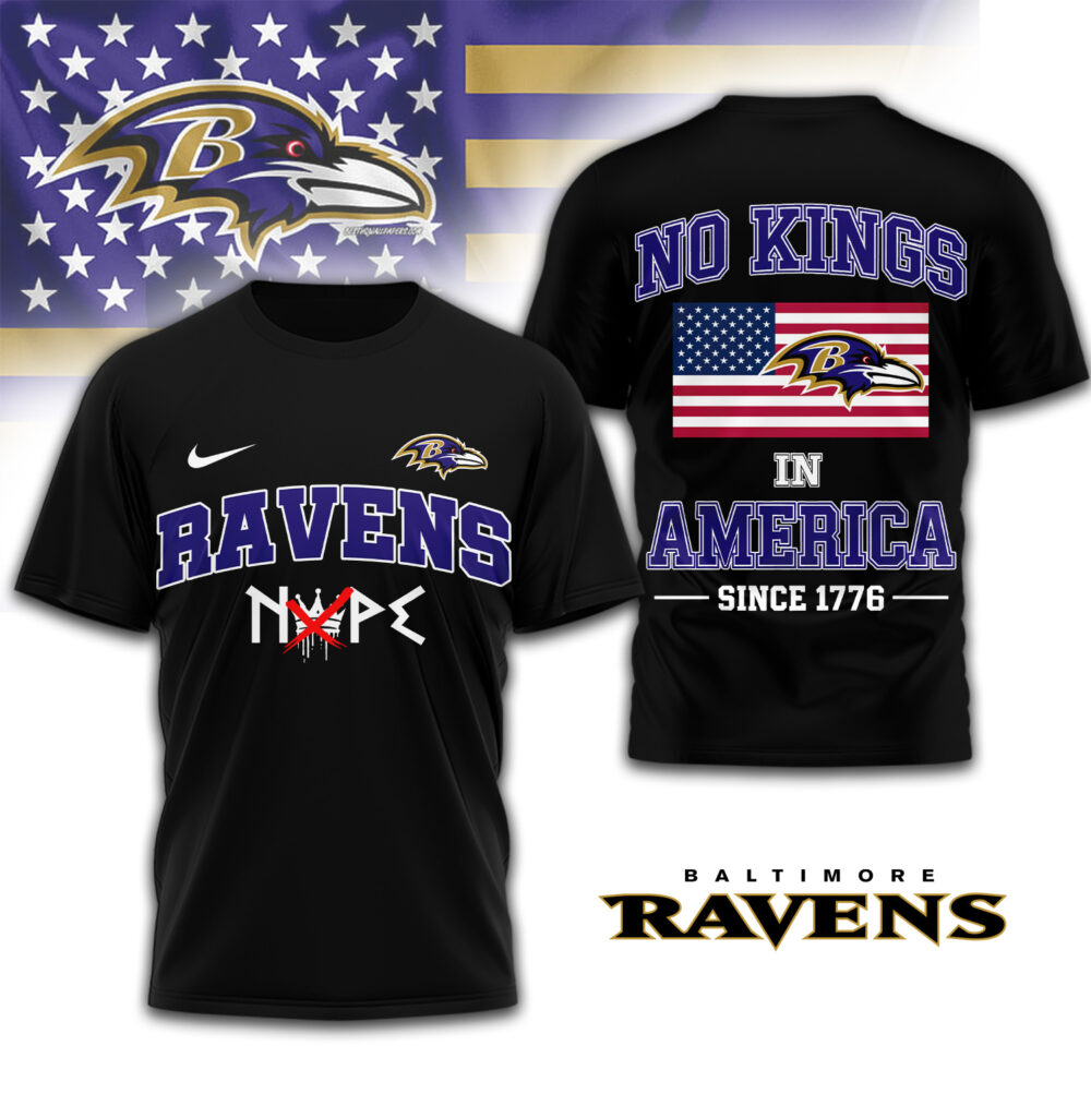Baltimore Ravens | Premium NFL No Kings 3D Shirt TD