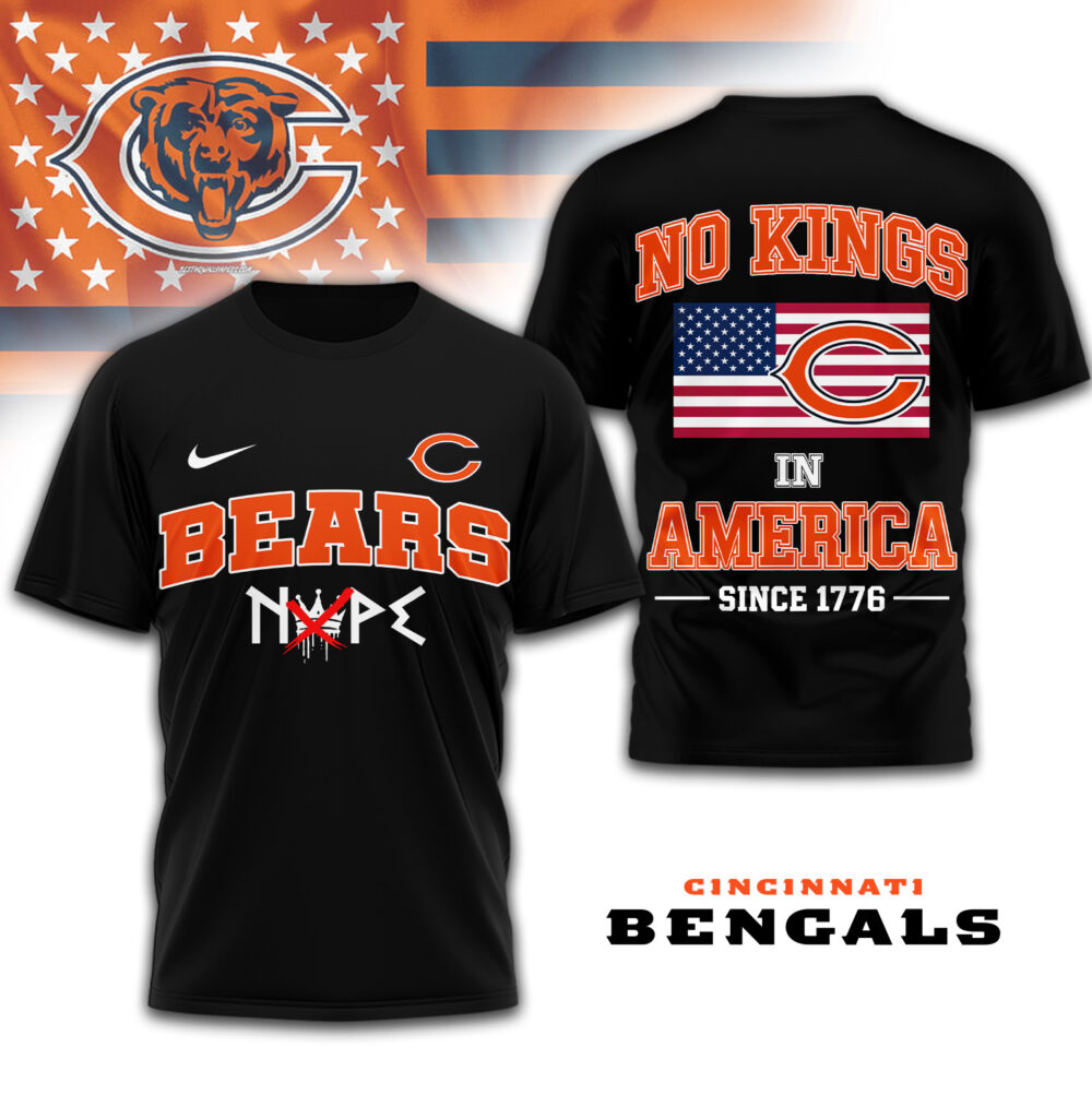 Chicago Bears | Premium NFL No Kings 3D Shirt TD