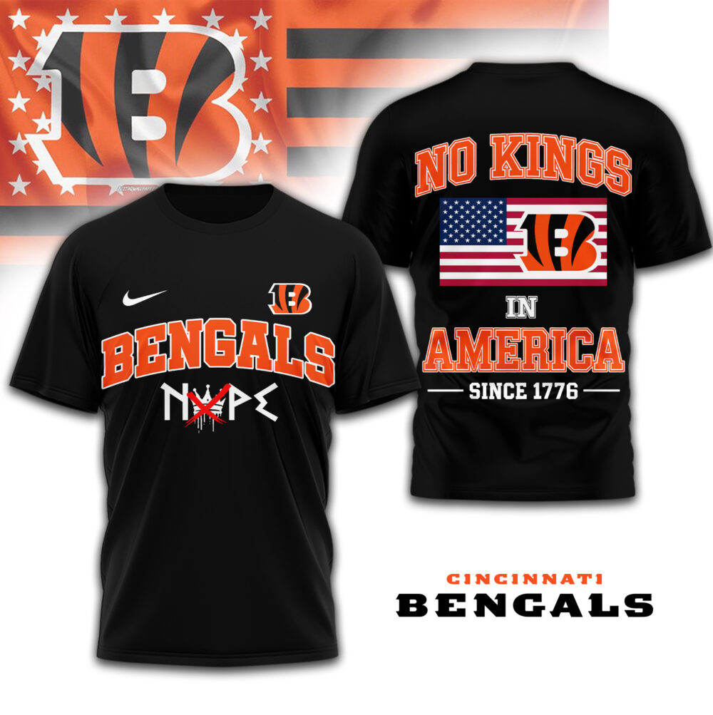 Cincinnati Bengals | Premium NFL No Kings 3D Shirt TD