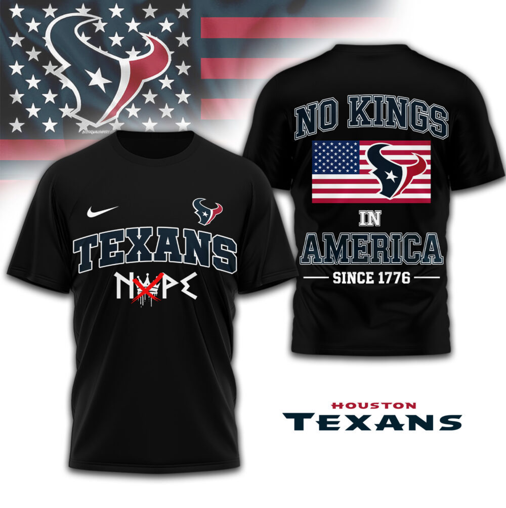 Houston Texans | Premium NFL No Kings 3D Shirt TD