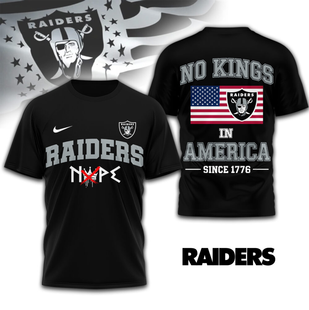 Las Vegas Raiders | Premium NFL No Kings 3D Shirt TD - L
