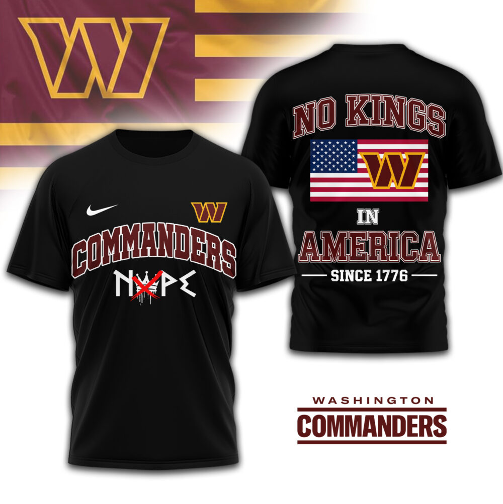 Washington Commanders | Premium NFL No Kings 3D Shirt TD