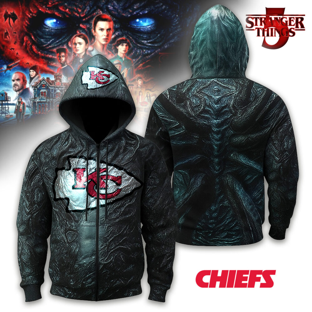 Kansas City Chiefs | Premium NFL Stranger Things Zip Hoodie TD