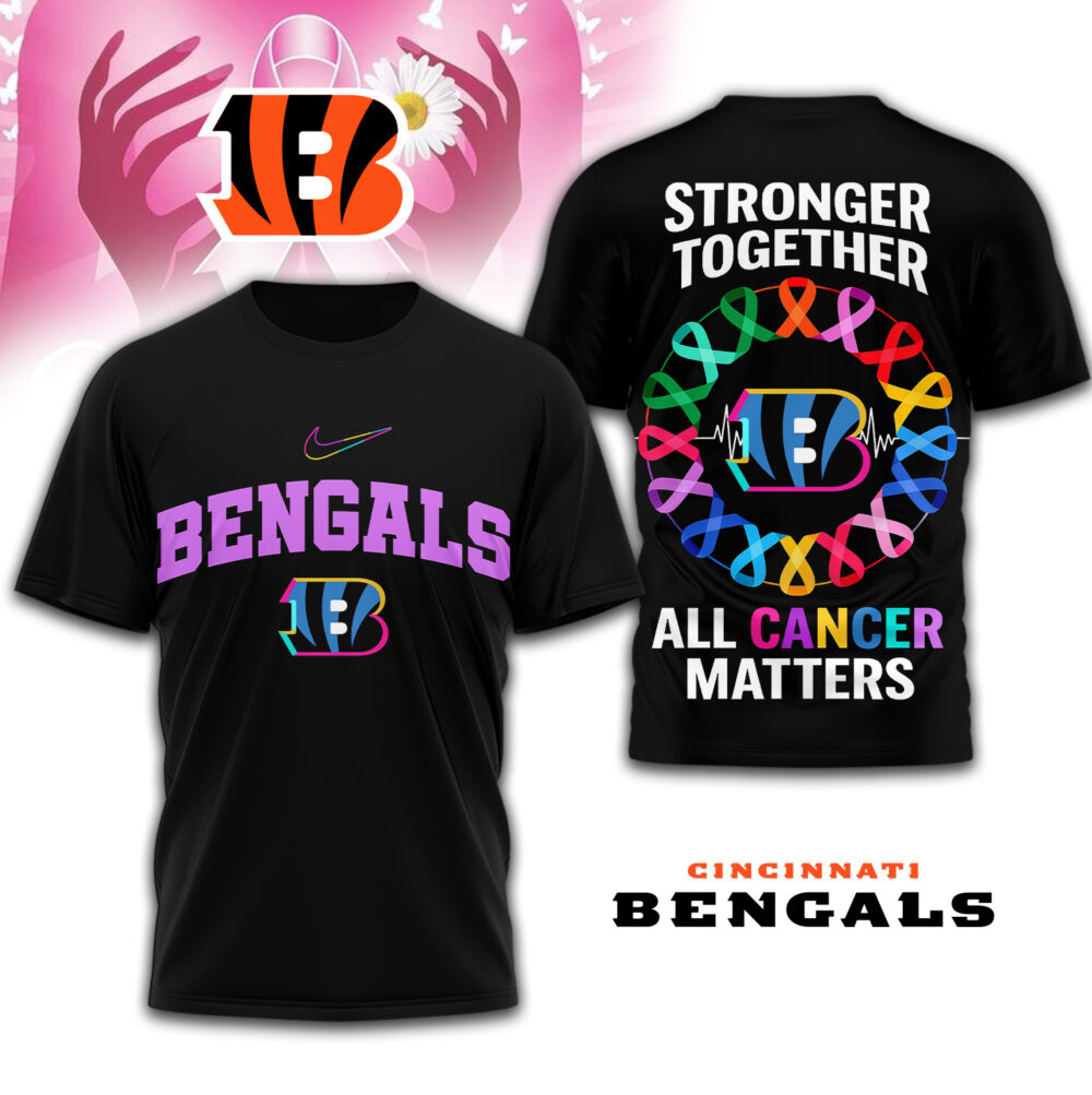 Cincinnati Bengals | Premium NFL Stronger Together 3D Shirt TD