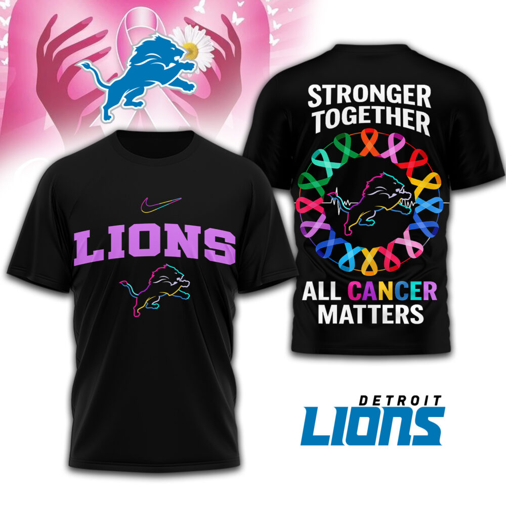 Detroit Lions | Premium NFL Stronger Together 3D Shirt TD