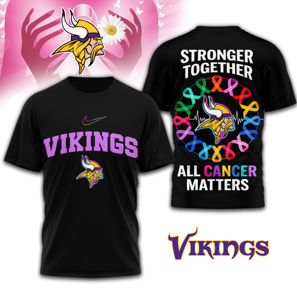 Minnesota Vikings | Premium NFL Stronger Together 3D Shirt TD