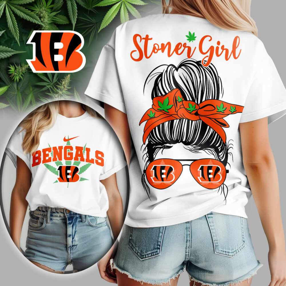 Cincinnati Bengals | Premium NFL Stoner Girl Women Shirt TD