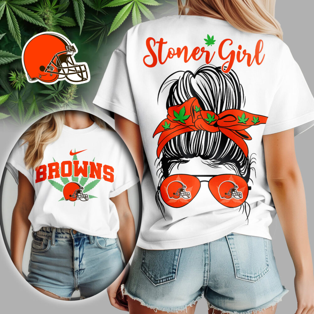 Cleveland Browns | Premium NFL Stoner Girl Women Shirt TD