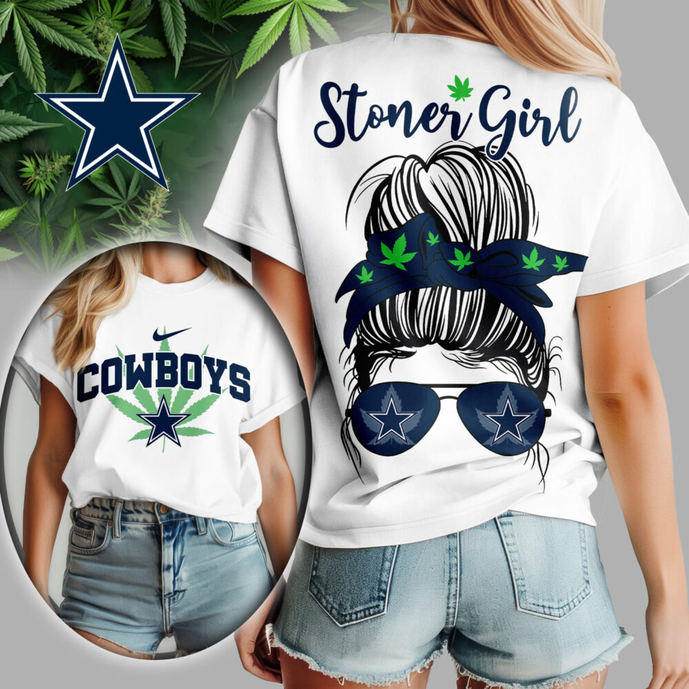 Dallas Cowboys | Premium NFL Stoner Girl Women Shirt TD